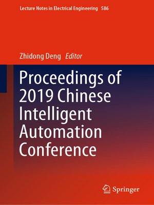 cover image of Proceedings of 2019 Chinese Intelligent Automation Conference